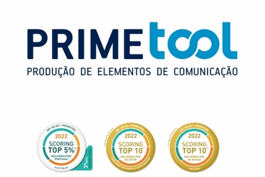 Primetool distinguida com certificações Top 5% e Top 10 Melhores PME