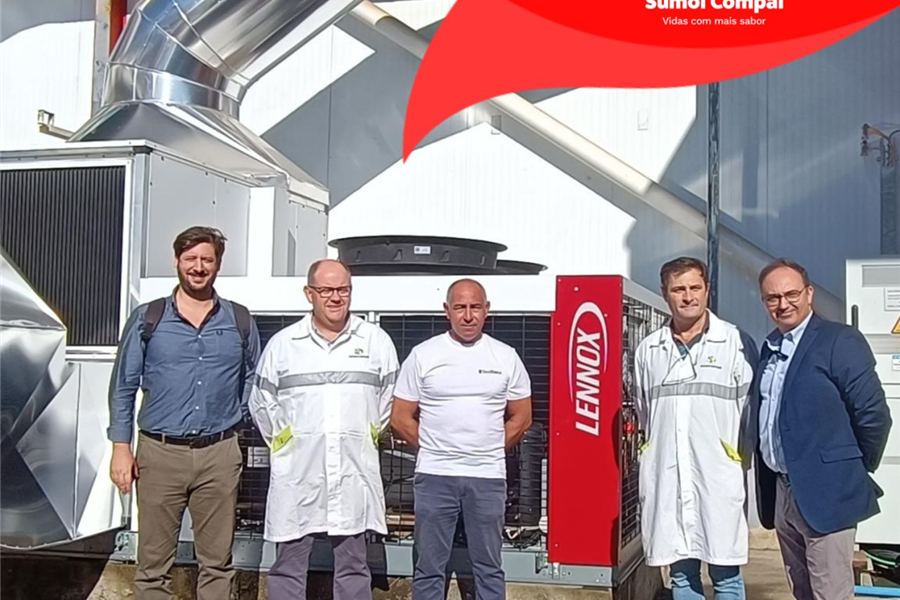 Sumol Compal lidera inovação com instalação pioneira de tecnologia Lennox Rooftop em Almeirim