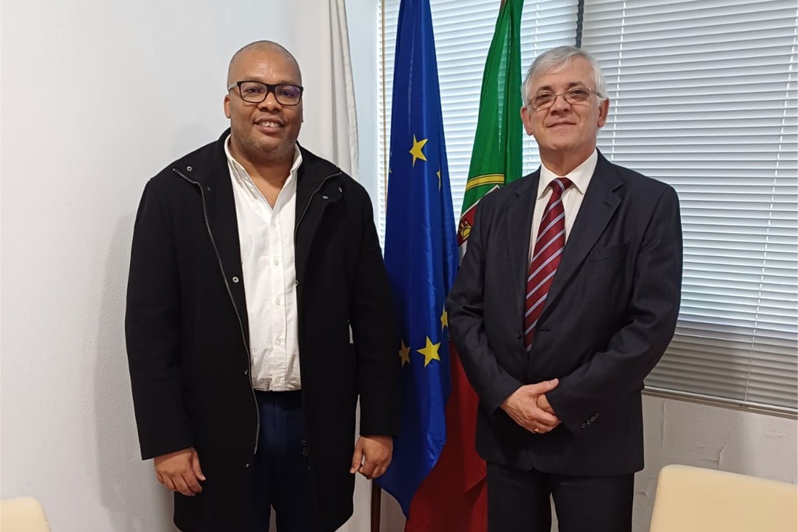 NERSANT recebe empresário são-tomense para discutir cooperação entre os dois países