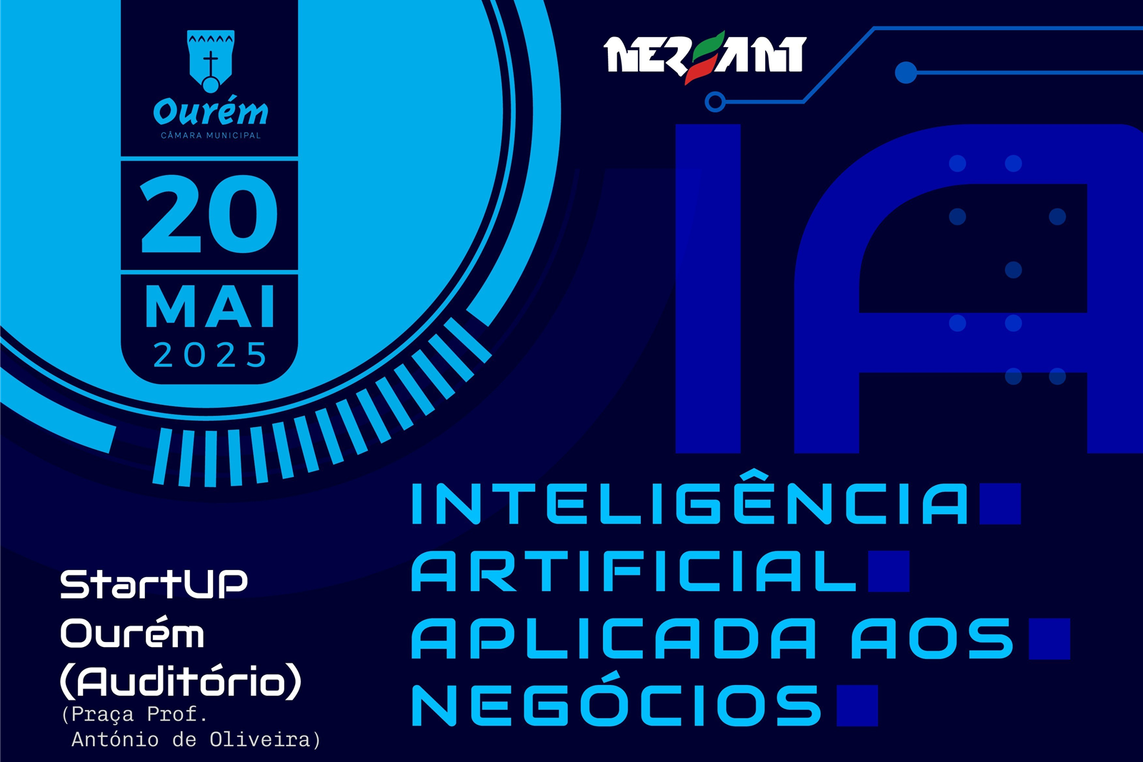 StartUP Ourém promove sessão sobre Inteligência Artificial aplicada aos Negócios