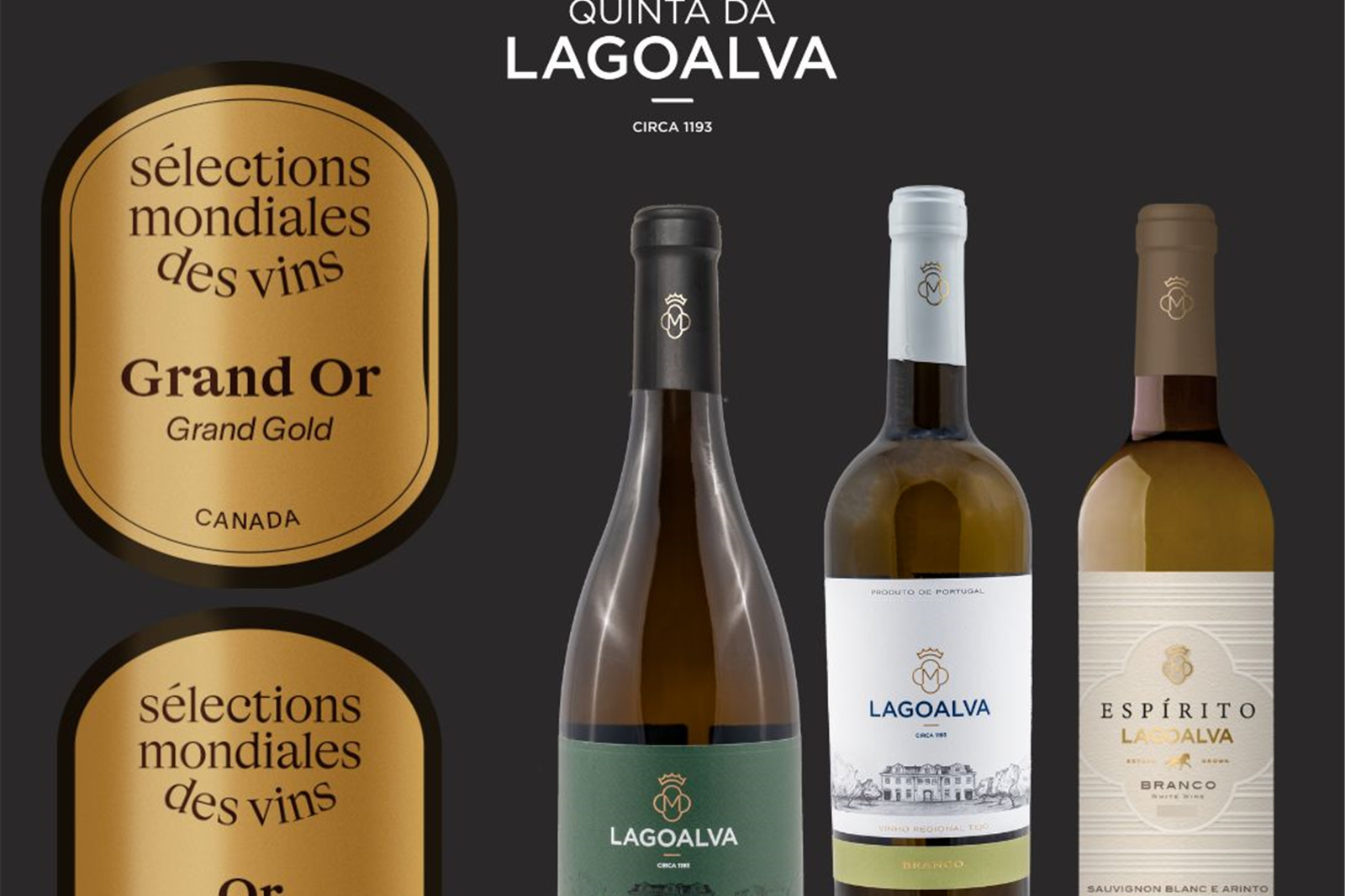 Vinhos da Quinta da Lagoalva conquistam prémios no Canadá