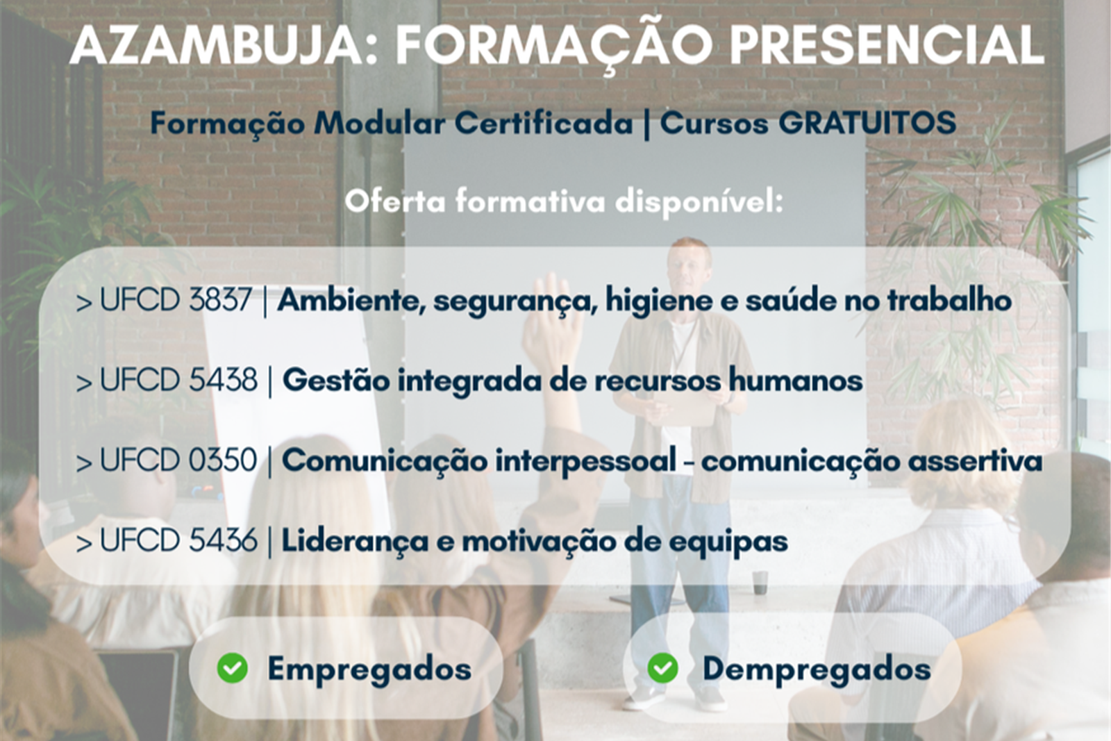 NERSANT inicia em setembro formação a custo zero na Azambuja