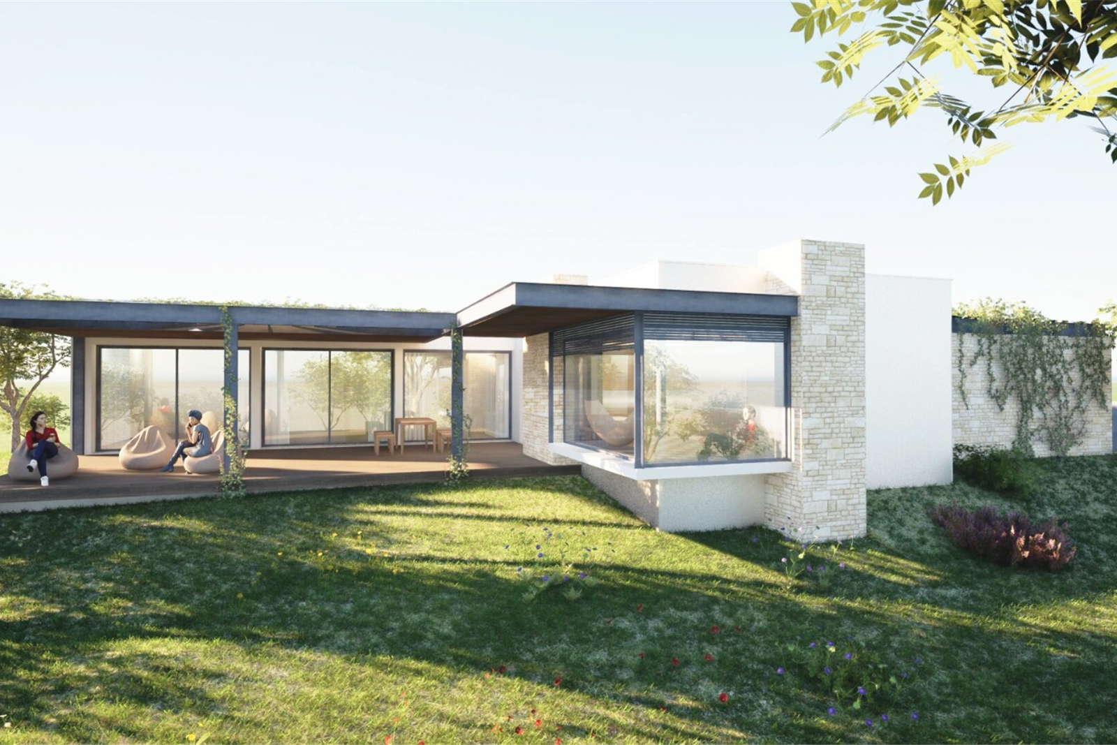 Inovarcus alia arquitetura contemporânea e valorização ambiental em projeto de uma habitação em Ourém